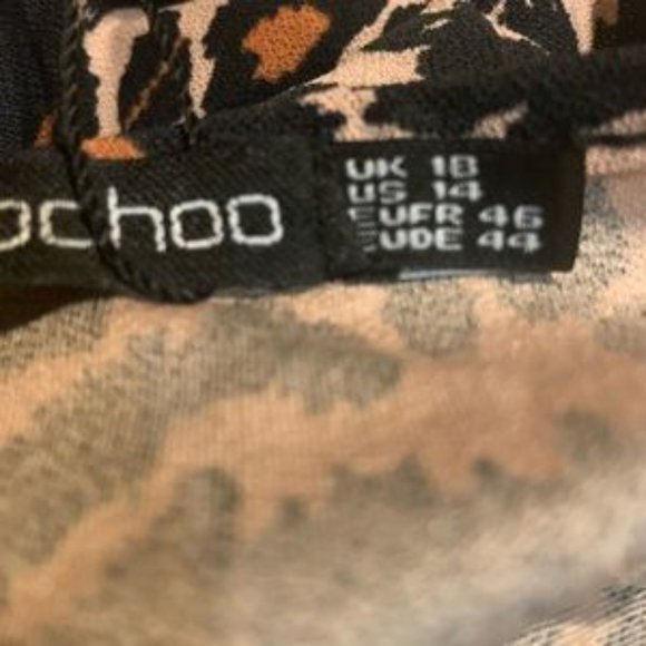 Boohoo Leopard Print Flippy Playsuit Romper - NWT - Picture 4 of 8